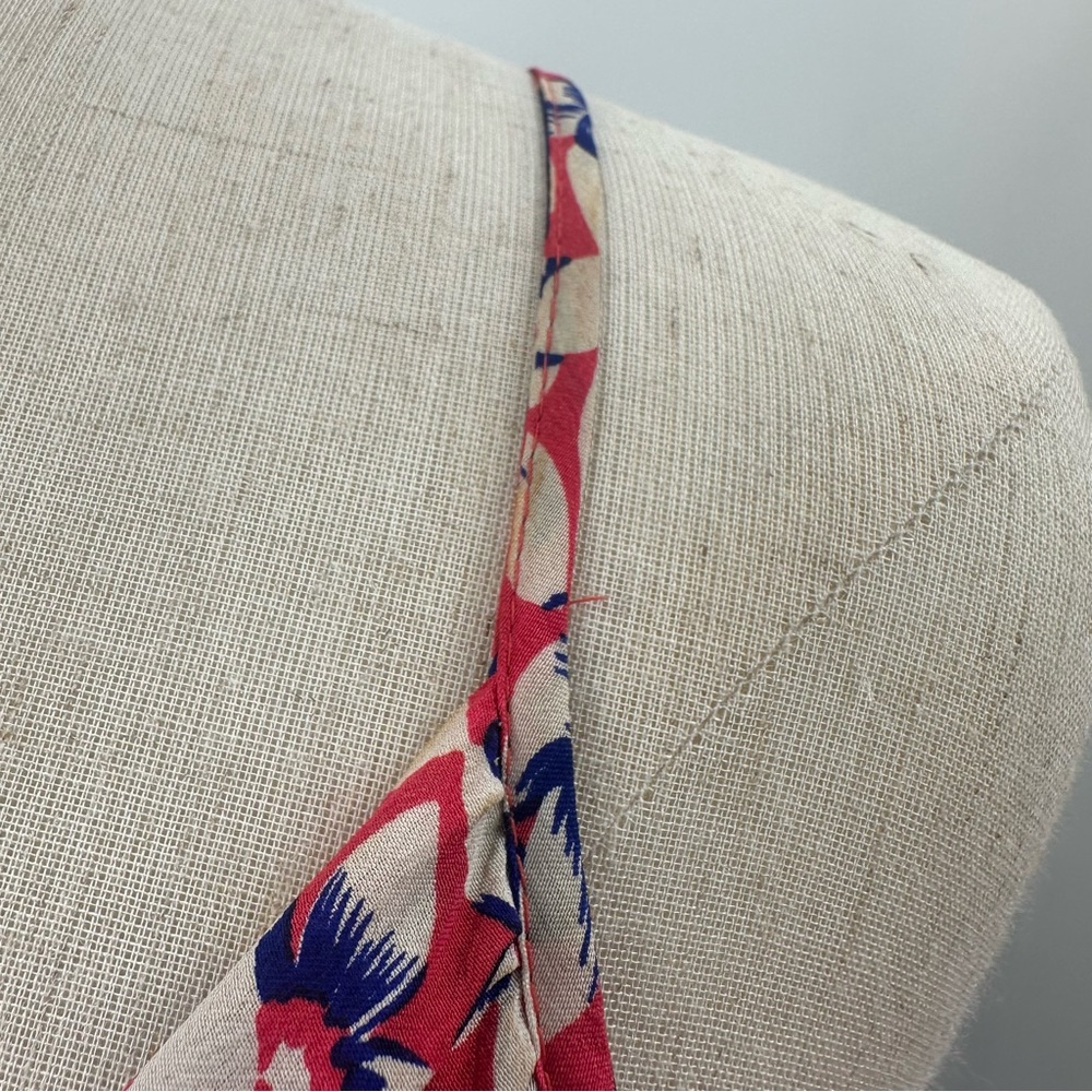 Yumi Kim Silk Dress- tulip hem with pockets, pink, blue and white floral print - Picture 16 of 16
